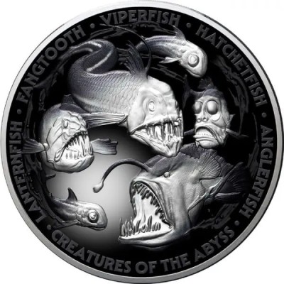 Creatures from the Deep - 5 Oz - Silver Collector Coin