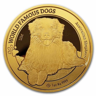 Maailma koeratõud: Austraalia lambakoer (2024) 1 Oz - kuldmünt
