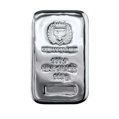 Germania Mint - 100g - hõbeda investeerimisplokid