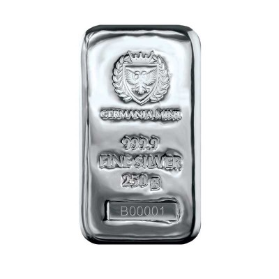 Germania Mint - 250g - hõbeda investeerimisplokid