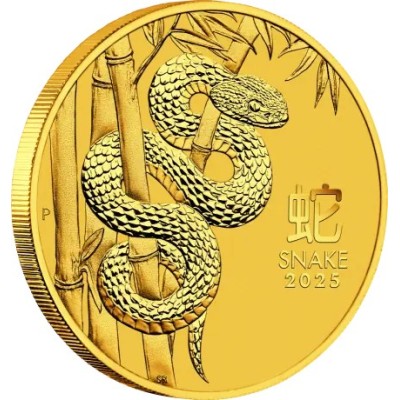 Lunar Snake 2025 - 1/4 Oz - kuldne investeerimismünt