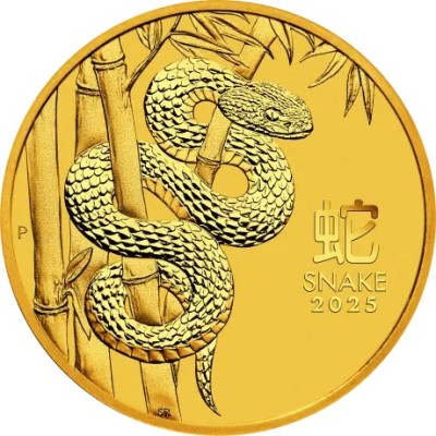 Lunar Snake 2025 - 1/10 Oz - kuldne investeerimismünt