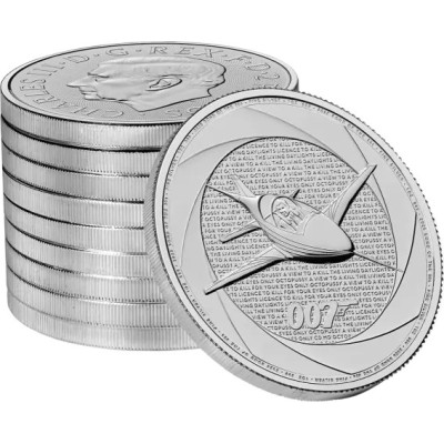 Six Decades of 007 (80´s) - James Bond - 1 Oz - hõbedast investeerimismünt