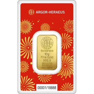 Argor Heraeus - Käärme aasta (2025) - 10 g - kuldkangas.