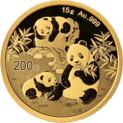 Panda (2025) - 15g - kuldne investeerimismünt