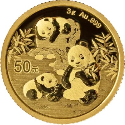 Panda (2025) - 3 g - kuldne investeerimismünt
