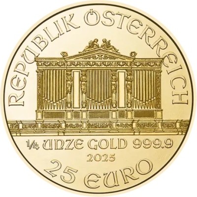 Wiener Philharmoniker (2025) - 1/4 Oz - kuldne investeerimismünt