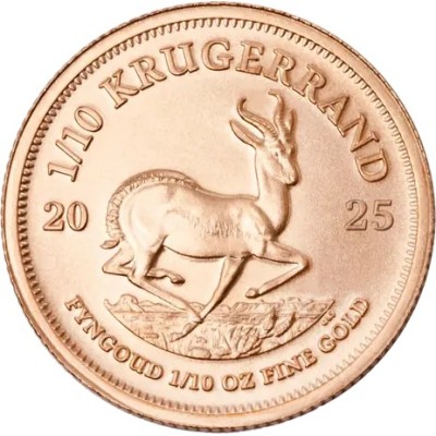 Krügerrand (2025) - 1/10 Oz - kuldne investeerimismünt