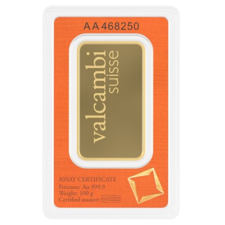 Valcambi 100g - Investment gold bar