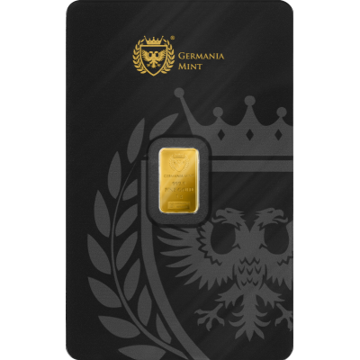 Germania Mint - 1 g - kuldne investeerimisplokk