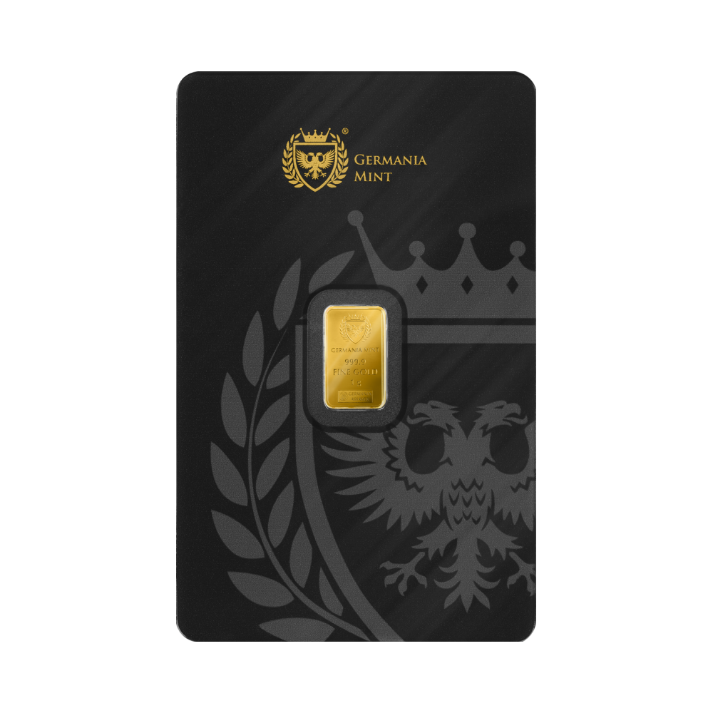 Germania Mint - 1 g - kuldne investeerimisplokk