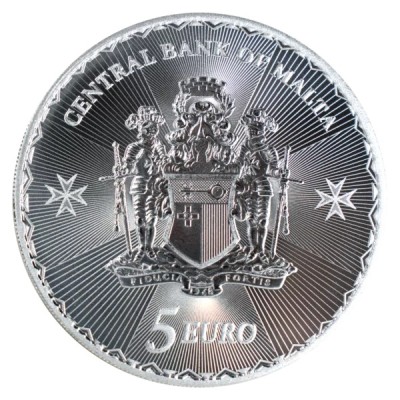Malta rist (2025) - 1 Oz - investeerimishinnaga hõbemünt