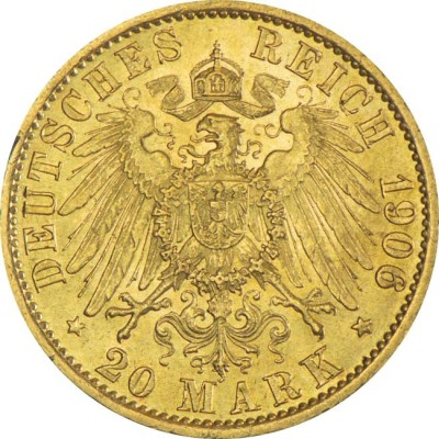 Saksa keisririigi 20 marka - 7,96 g - kuldne investeerimismünt
