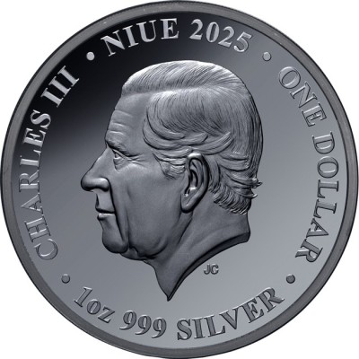 Pudelidelfiin - 1 Oz - hõbedast kollektsioonimünt