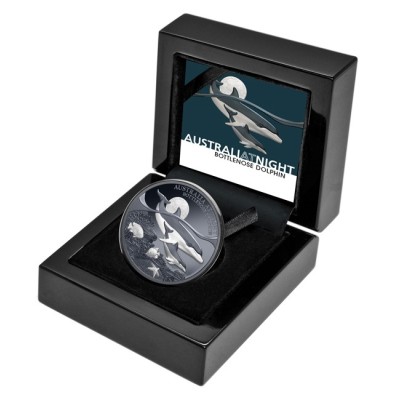 Pudelidelfiin - 1 Oz - hõbedast kollektsioonimünt
