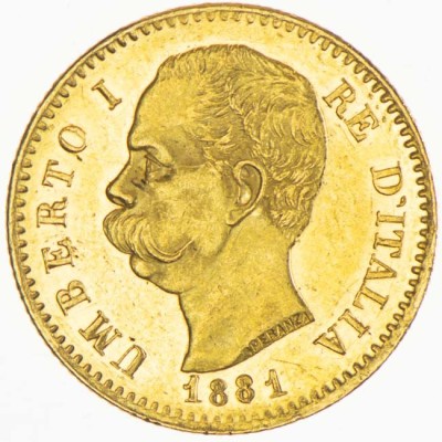Itaalia 20 liiri - 6,45 g - kuldne investeerimismünt