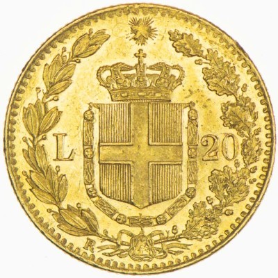 Itaalia 20 liiri - 6,45 g - kuldne investeerimismünt