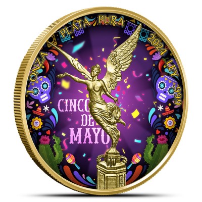 Mehhiko - Libertad 2024, Cinco de Mayo - hõbedast meenemünt