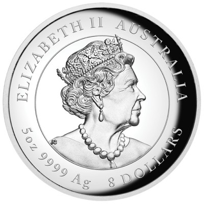 Austraalia kuudiiger - 5 oz - hõbedast kollektsioonimünt