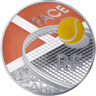 Roland Garros 100 aastat - 22g - hõbedast meenemünt