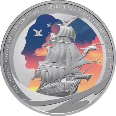 Kapten Cook - Teine reis - 1 oz - hõbedast meenemünt