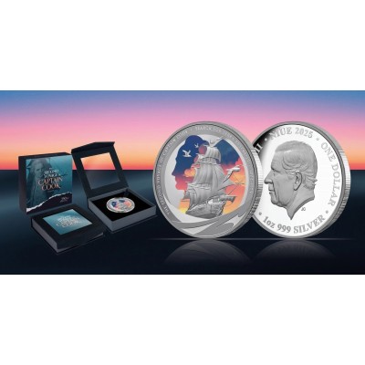 Kapten Cook - Teine reis - 1 oz - hõbedast meenemünt