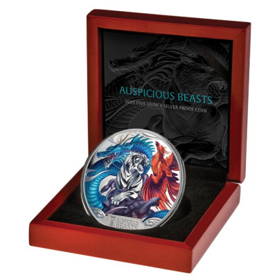 Auspicious Beasts - 5 Oz - hõbedast kollektsioonimünt