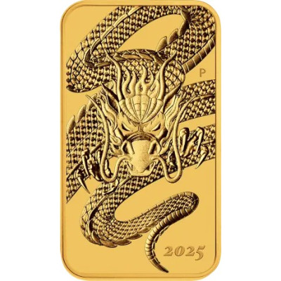 Draakon ristkülikukujuline (2025) - 1 Oz - kuldmünt