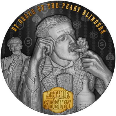 Peaky Blinders - Arthur Shelby - 2 Oz - hõbedast kollektsioonimünt