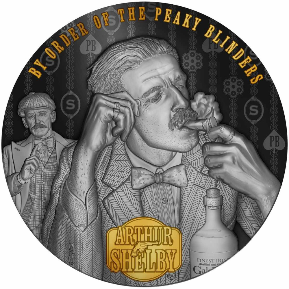 Peaky Blinders - Arthur Shelby - 2 Oz - hõbedast kollektsioonimünt