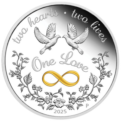 "One Love" 2025 - 1 Oz - Hõbemünt