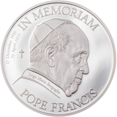 Paavst Franciscus - 1 oz hõbedast meenemünt