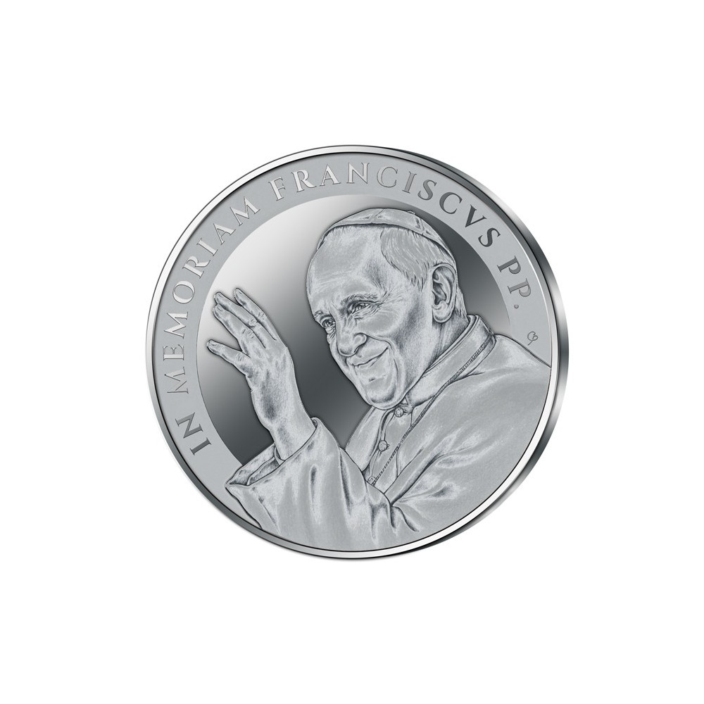In memoriam - Paavst Franciscus - 1 Oz - hõbedast meenemünt