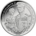 Kuningas Karl III. ja kuninganna Elizabeth II. - 1 oz - hõbedast Proof kollektsioonimünt