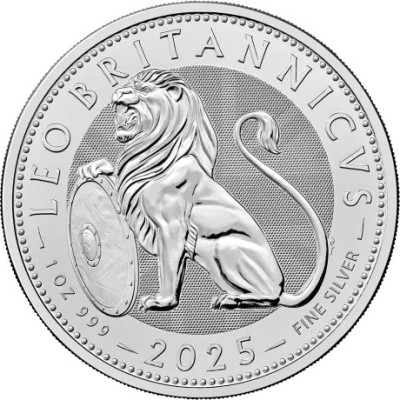 Briti lõvi (2025) - 1 Oz - investeerimishinnaga hõbemünt