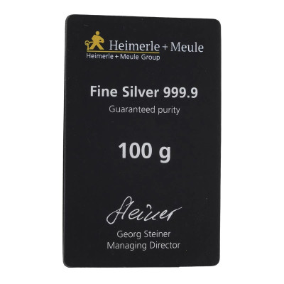 Heimerle + Meule - 100g - hõbeda investeerimisplokid