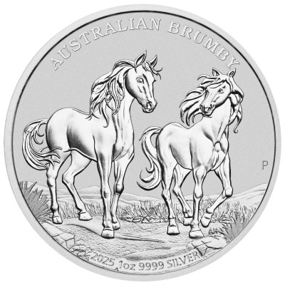 Austraalia Brumby (2025) - 1 Oz - Hõbedast investeerimismünt (tarne 10.9.2025)