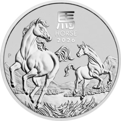 Lunar Horse (2026) - 1KG - investeerimishinnaga hõbemünt