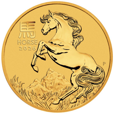 Lunar Horse (2026) - 1/2 Oz - kuldne investeerimismünt