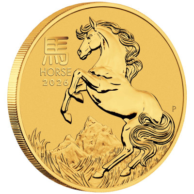 Lunar Horse (2026) - 1/4 Oz - kuldne investeerimismünt