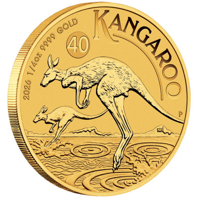 Austraalia känguru (2026) - 1/4 Oz - kuldne investeerimismünt