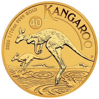 Austraalia känguru (2026) - 1/10 Oz - kuldne investeerimismünt