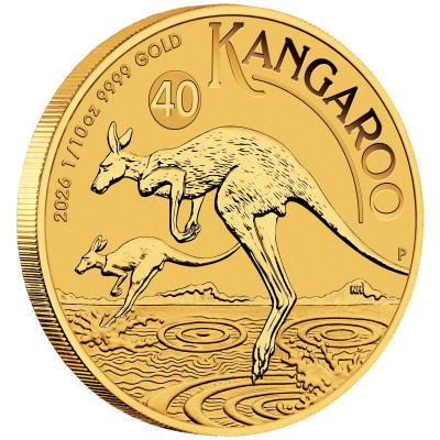 Austraalia känguru (2026) - 1/10 Oz - kuldne investeerimismünt