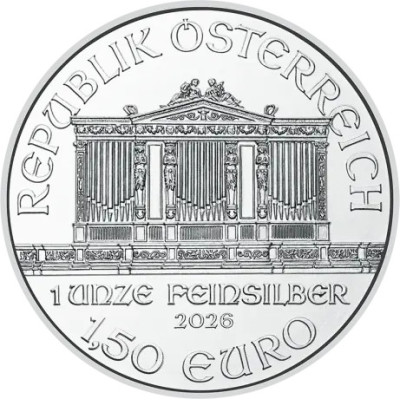 Wiener Philharmoniker (2026) - 1 Oz - hõbedast investeerimismünt