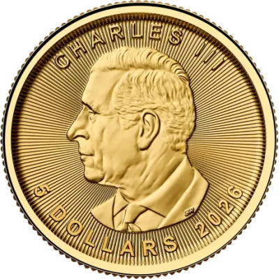 Maple Leaf (2026) - 1/10 Oz - kuldne investeerimismünt