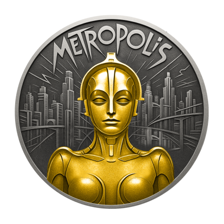 Metropolis (2025), sillent film classics - silver collector coin