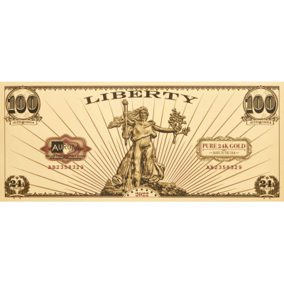 St. Gaudens' Liberty - 24k kuldne arve - mis tahes aasta