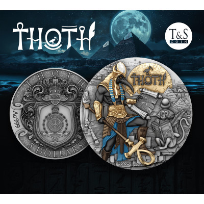 Thoth - 2 Oz - hõbedast kollektsioonimünt