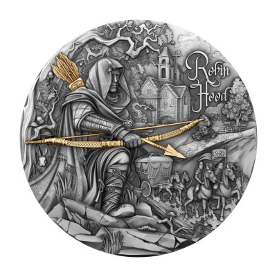 Robin Hood - 2 Oz - hõbedast kollektsioonimünt