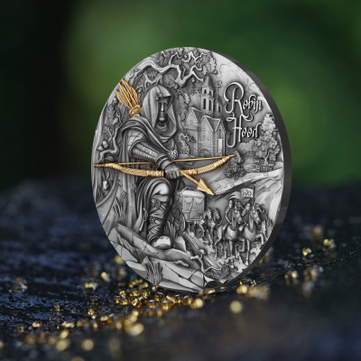 Robin Hood - 2 Oz - hõbedast kollektsioonimünt